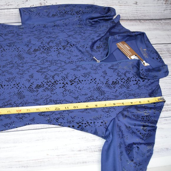 Nancy Lopez Golf Womens Long-sleeved Quarter Zip Balance UPF50+ Golf Medium NWT - Picture 8 of 14
